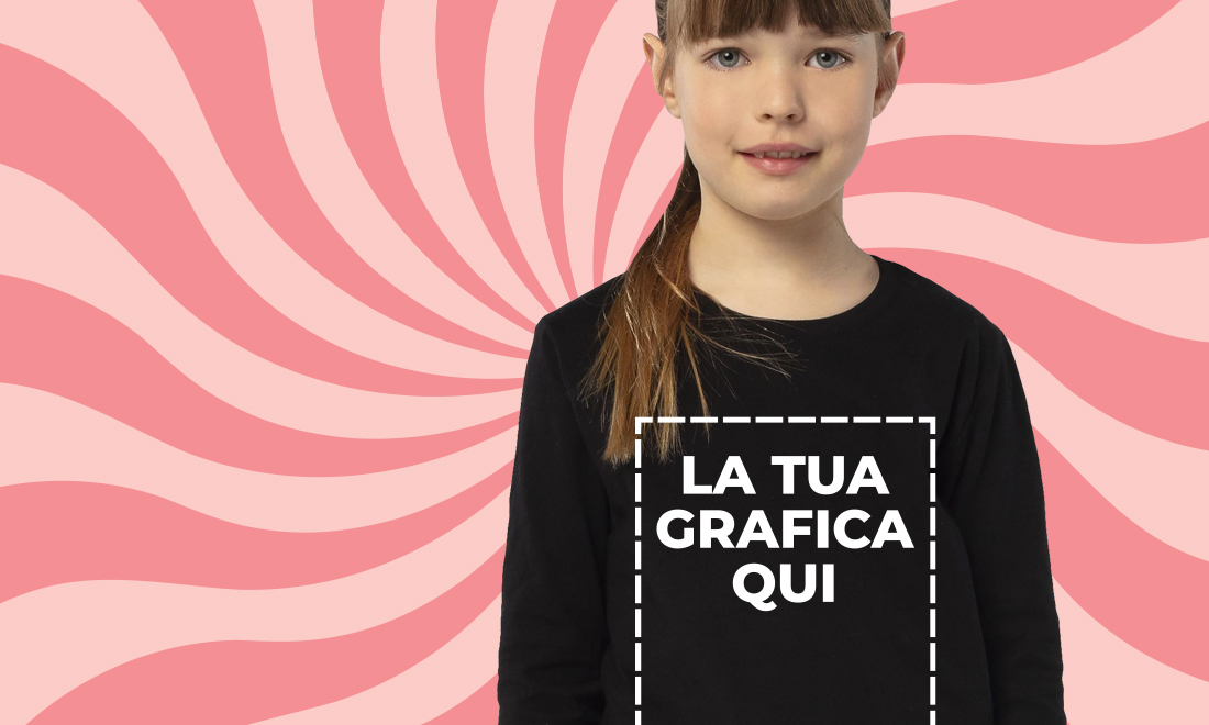 Catalogo prodotti T-shirt manica lunga Bambino personalizzabili