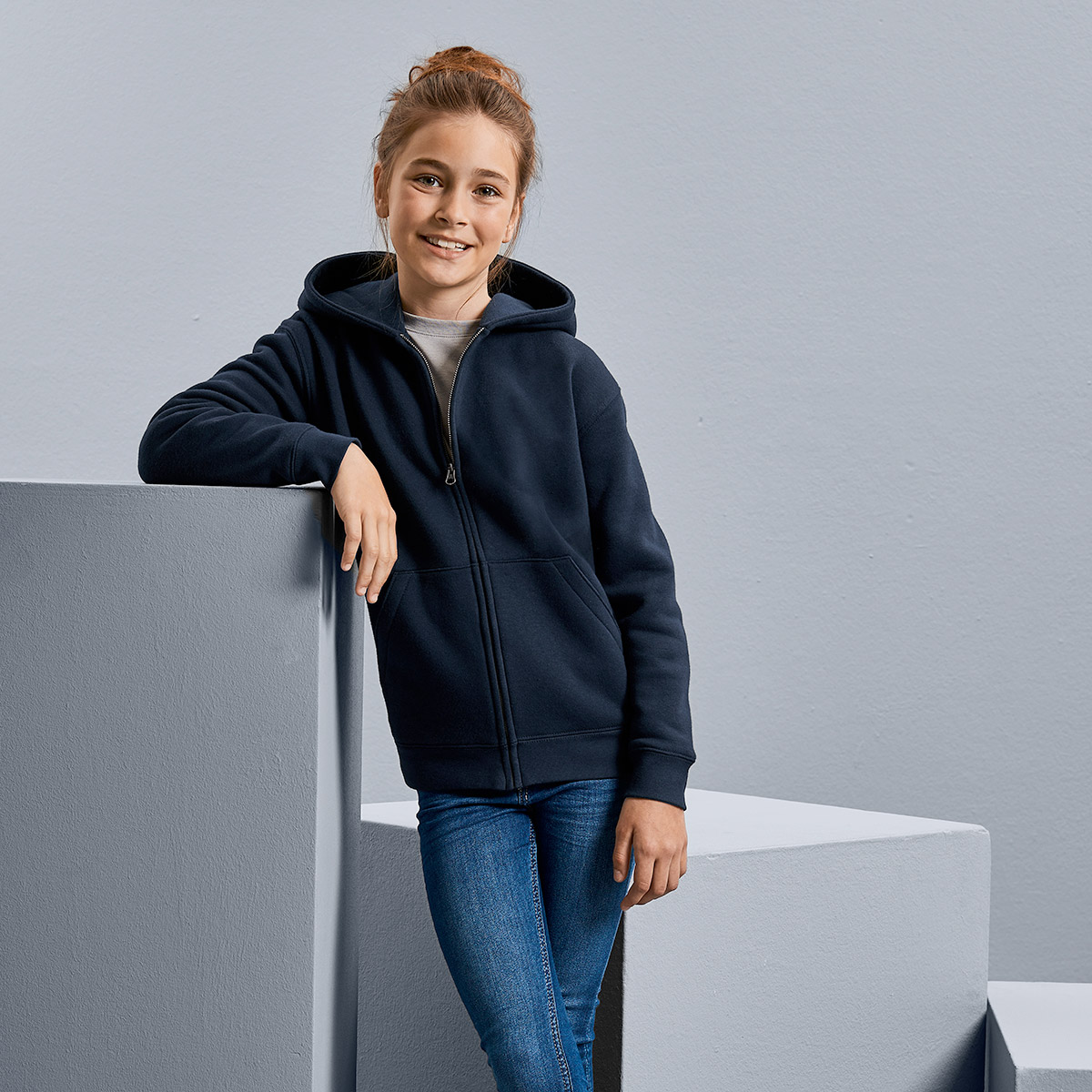 Kids Authentic Hooded Sweat with zip